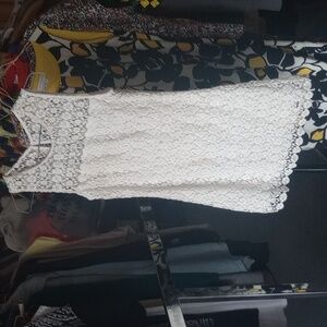 White Lace Mini Dress